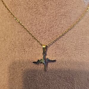 Gold and Silver Heartbeat Necklace